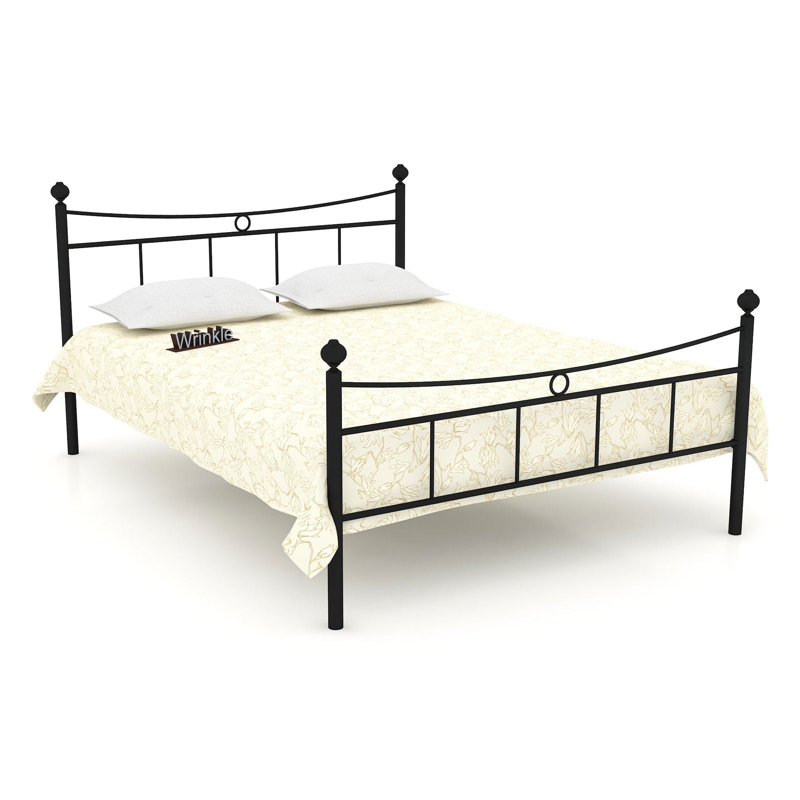 MetalCraft Simple Minimal Iron Bed - Furnishiaa -  -